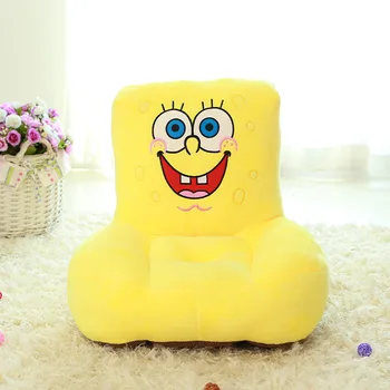 

new plush laughing SpongeBob sofa toy creative stuffed SpongeBob sofa tatami gift about 55x50cm 0345