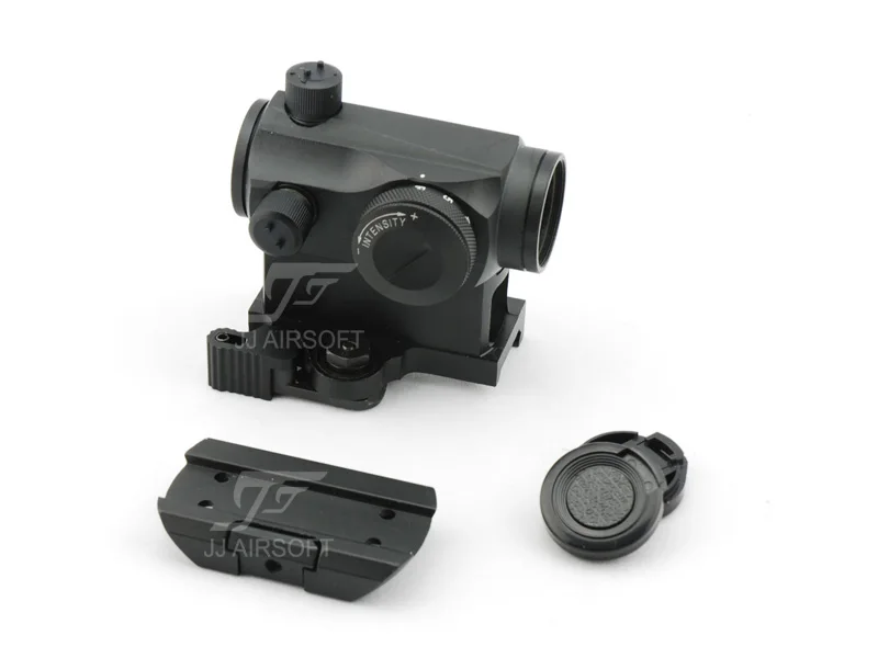 

JJ Airsoft 1x24 Red Dot with QD Riser Mount , Low Mount (Black/Silver/Tan)