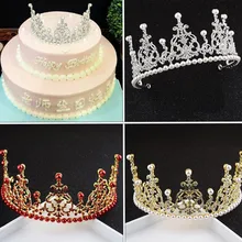 Baroque Retro Luxury Pearl Crystal Gold Crown Bridal Wedding Jewelry Rhinestone Hot Tiaras Crowns Pageant Dress Hair Accessories