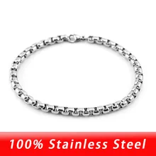 Браслет из нержавеющей стали для мужчин и женщин 18 см/19 см/20 см/21 см браслет из нержавеющей стали Acier Inoxydable Pulseras Hombre Mujer