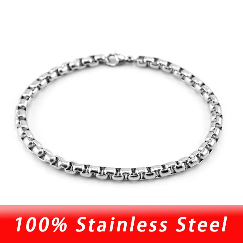 

100% Stainless Steel Bracelet For Men Women 18cm/19cm/20cm/21cm Stainless Steel Bracelet Acier Inoxydable Pulseras Hombre Mujer