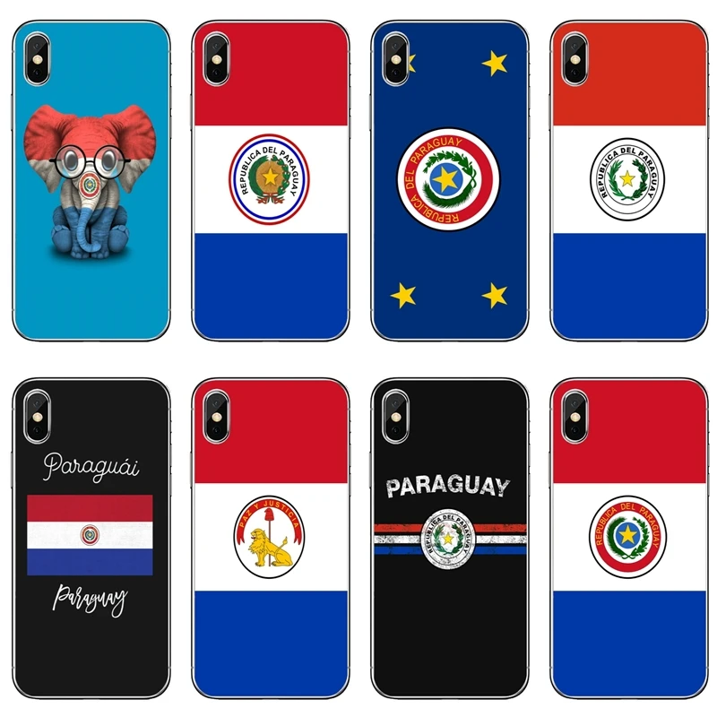 

Paraguay national flag slim TPU Soft Accessories phone cover case For Apple iPhone X XR XS Max 8 7 6s 6 plus SE 5s 5c 5 4s 4