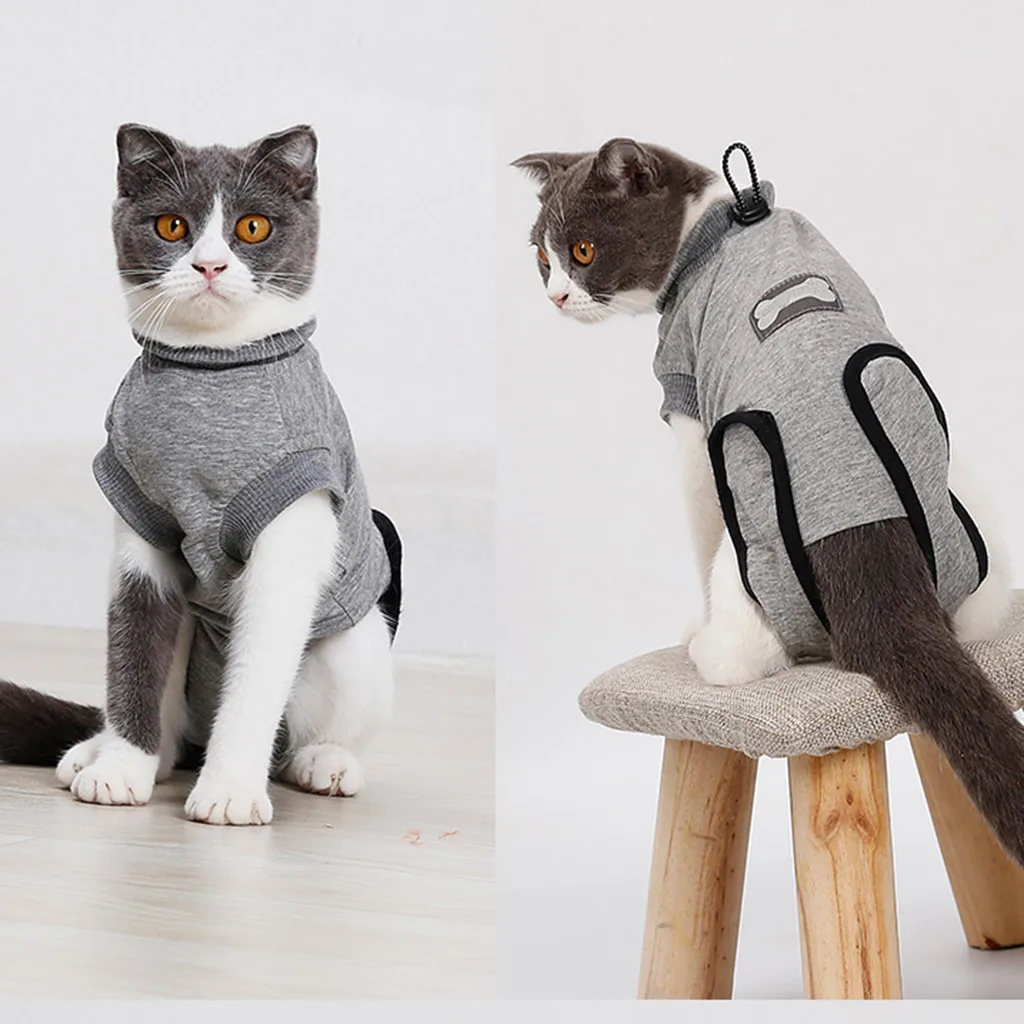 

Pet Cat Recovery After Surgery Clothing Pet Wound Anti-mite Sterilization Suit