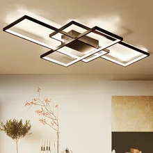 NEO Gleam New Arrival Black/White LED Ceiling Chandelier For Living Study Room Bedroom Aluminum Modern Led Ceiling Chandelier bwart new arrival black white minimalist led ceiling light for living study room bedroom aluminum modern led ceiling lamp