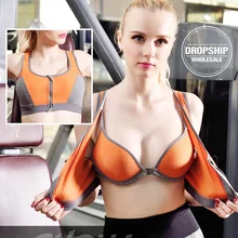 Спортивный бюстгальтер Пушап для фитнеса, спортивный топ, пуш-ап, нижнее белье для йоги, для спортзала, бега, женские противоударные майки, топы для тренировок, бега, спортивный жилет