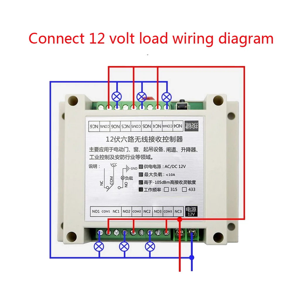 DC 12V 24V 36V 48V 12 Channel RF беспроводные огни на дистанционном управлении переключатель системы 12CH 10A релейный приемник+ 12 кнопочный передатчик