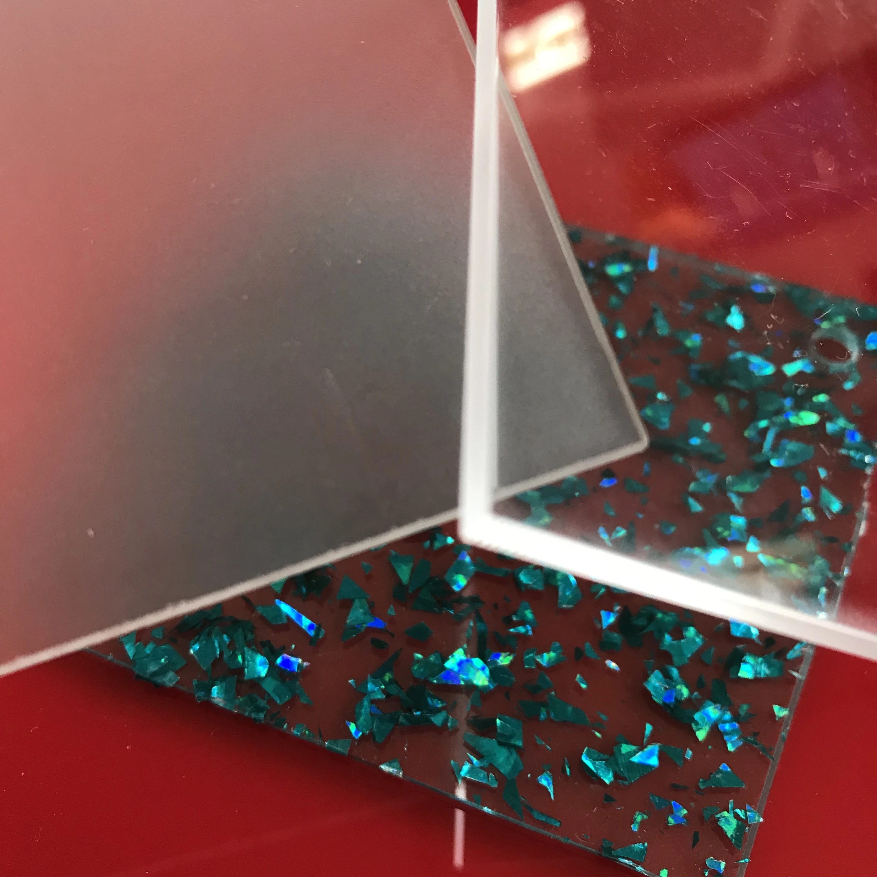 

200x200x5mm 7 pieces clear single surface matt frosted acrylic sheet
