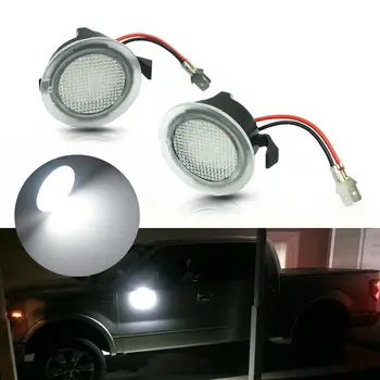 

High Power White 6000K LED Under Mirror Puddle Lights For Ford F-150 EDGE Explorer Mondeo Taurus S-Max led Rear mirror Lamp