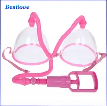 Adult toys Baile Manual Breast Pumps(Biger), Chest Enlargement With Twin Cup, Chest Pump, Adult Sex Toys for Women,Sex Products