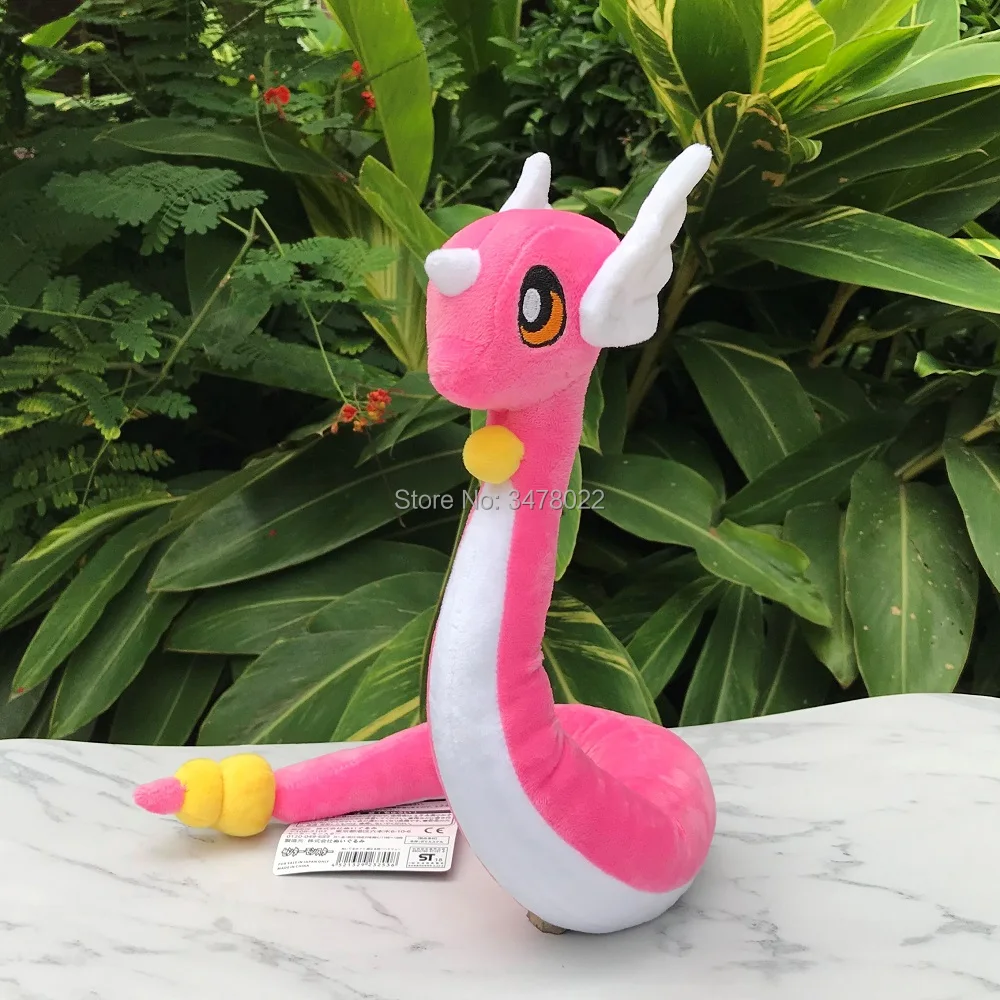Pink Shiny Dragonair 26" Plush Dragon Stuffed Toy Cartoon Soft Doll 