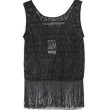 Кружевной жилет без рукавов, нижняя рубашка, женские топы на бретелях, женский жилет, размер