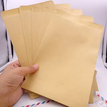 

23x16.1cm 60pcs Big Size Vintage Blank Kraft Plain Envelopes Kraft Paper Bags