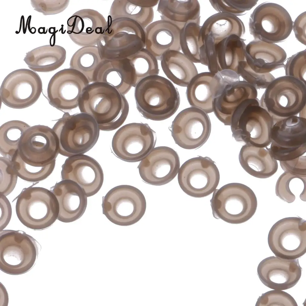 MagiDeal 100Pcs/Pack 9mm Plastic Safety Eyes Nose Washer BACKS for 6-10mm Bear Doll Animal Eye Crafts Children Child DIY Toy