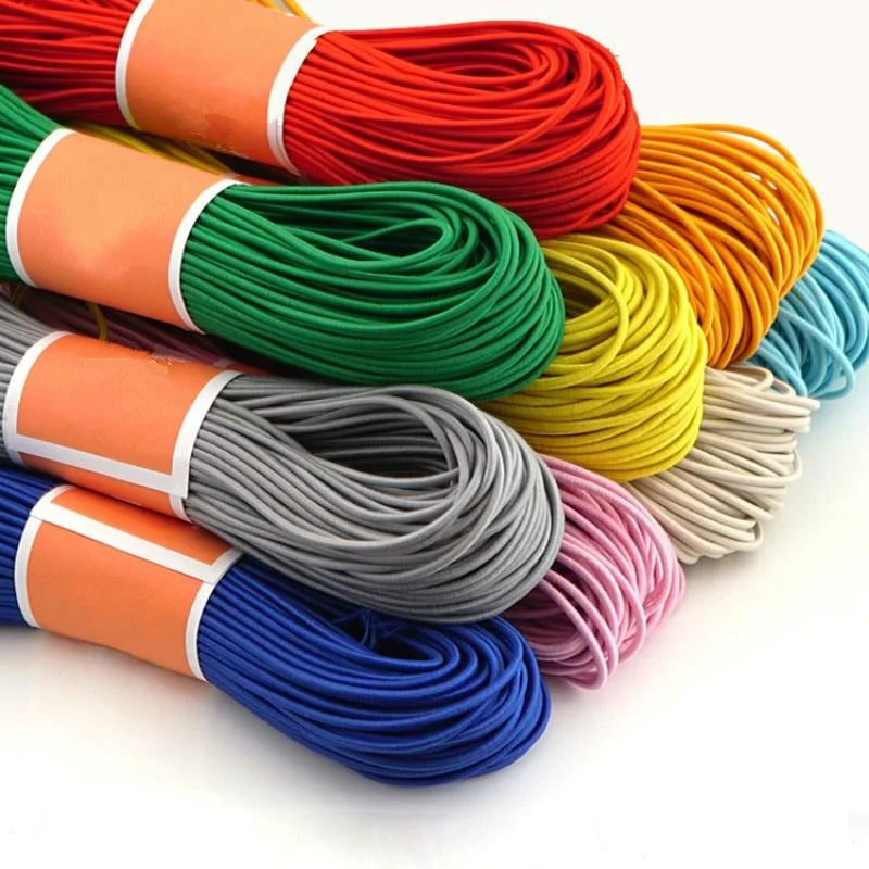 10yardsHighElastic1mmColorfulRoundElasticBandRoundElastic