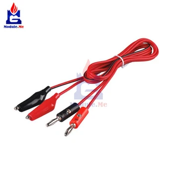 

5 Sets Alligator Test Lead Clip To AV Banana Plug Connector TO Dual Tester Alligator Clip Probe Cable 1M