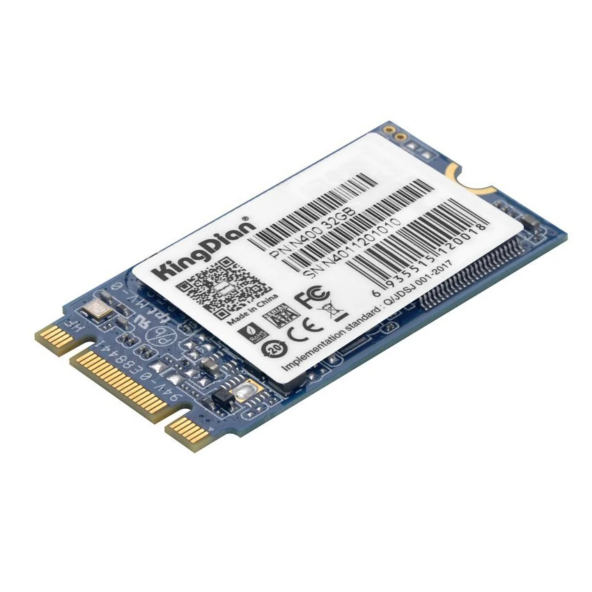 KingDian M.2 NGFF M.2 2242 2280 Solid State Drive Disk for Desktop PCs and MacPro(N400 32GB 42mm