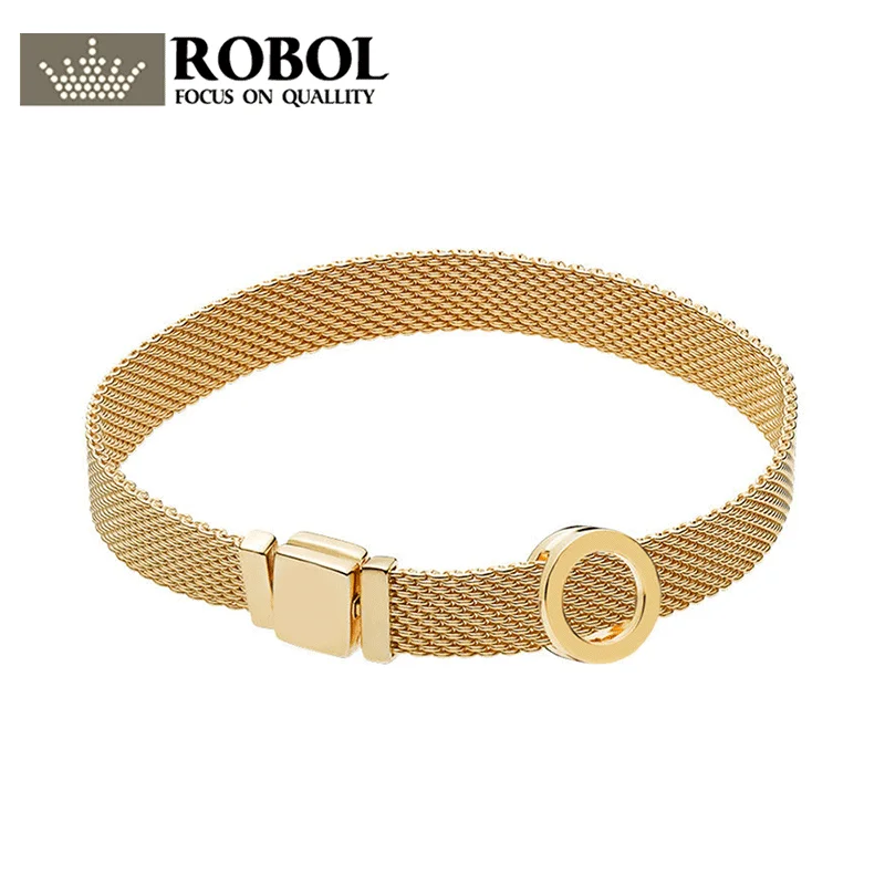 

ROBOL 100% 925 Sterling Silver New 787598 SHINE Reflexions Logo Clip Charm 587712 SHINE REFLEXIONS BRACELET Set B800965