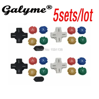 

5 SETS Hot Original Repair Complete D Pad ABXY Cross Buttons Fit New 3DS Controller Handle Buttons