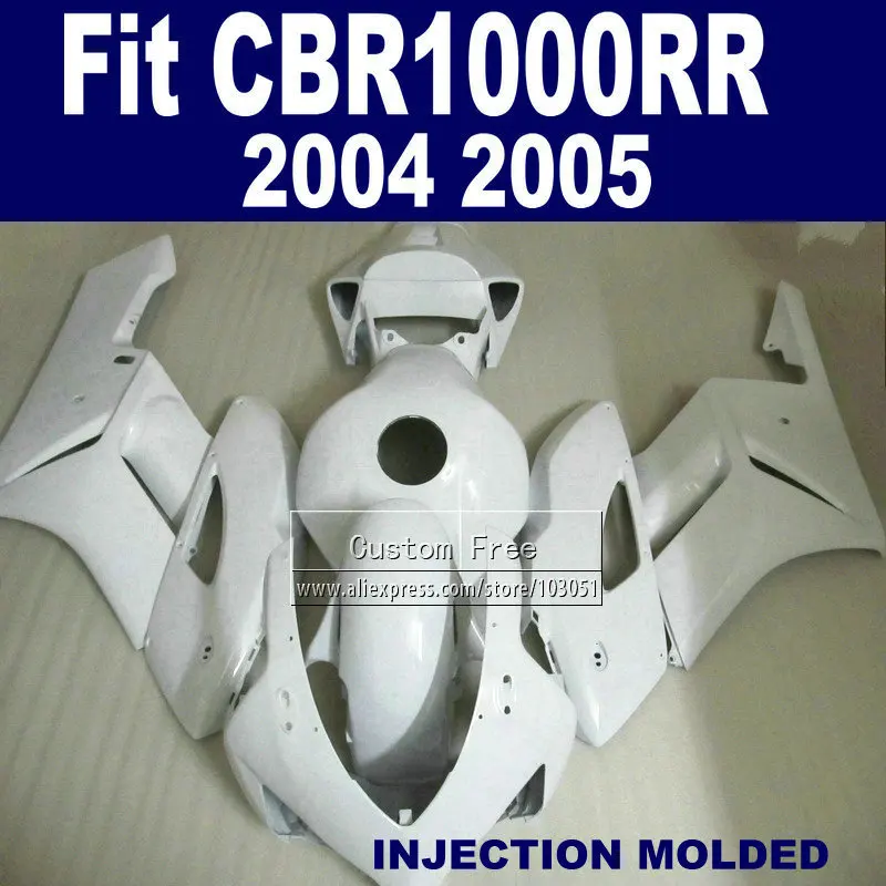 ABS инъекции обтекателя наборы для 2004 2005 Honda CBR1000RR CBR 1000 RR 04 05 CBR1000 полный белый