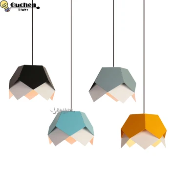 

Modern Pendant Lights Iron Hanging lampshade Vintage Led Lamp Bulb E27 Industrial Loft Retro Dining Room Restaurant Bar Counter