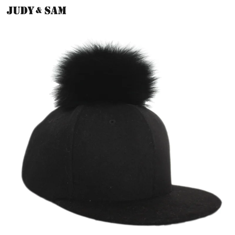 봄 2017 스냅 백 Casquette 야구 진짜 여우 모피 응원 라운드 무성한 실버 여우 리딩 트럭 캡 남성 여성