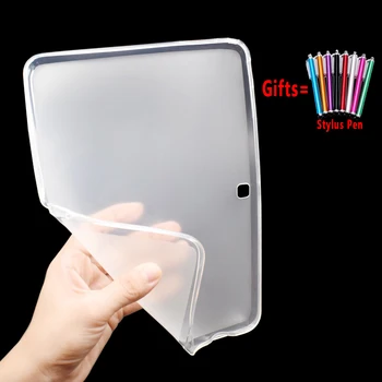 

Translucent Shockproof Soft Case for Samsung Galaxy Tab4/Tab 4 10.1 SM-T530 SM-T535 T530 T531 T533 T535 Slim Cover with Stylus