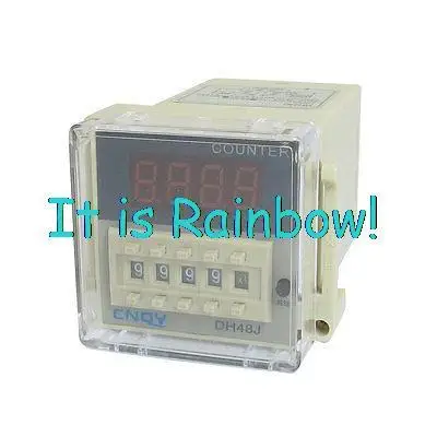 

Free Shipping DH48J AC 220V 50/60Hz 8 Pin Terminals 1-999900 Digital Counter Relay