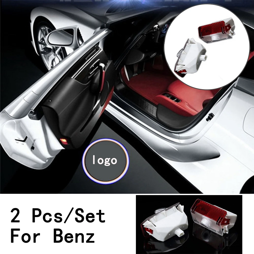Светодиодная лампа 2 шт./компл. с логотипом Weclome только для Benz W212/W166/W176/E200/E260/E300/AMG