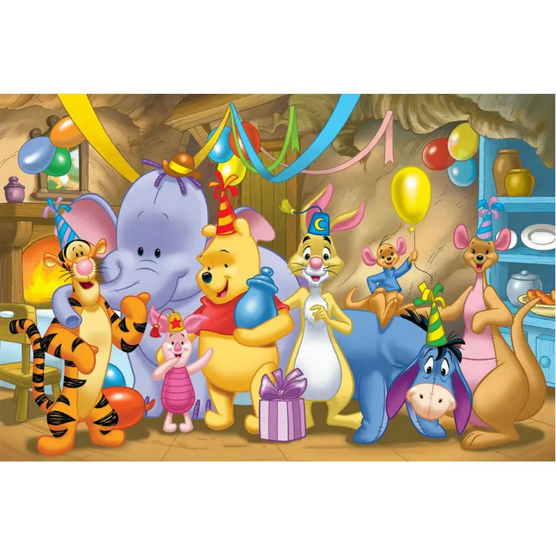 

Diy 5d diamond painting cross stitch cartoon bear resin drill mosaic full square diamond embroidery Winnie the Pooh and Tigger