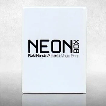 

Free shipping Neon Box card box vinish close up street magic tricks magic props