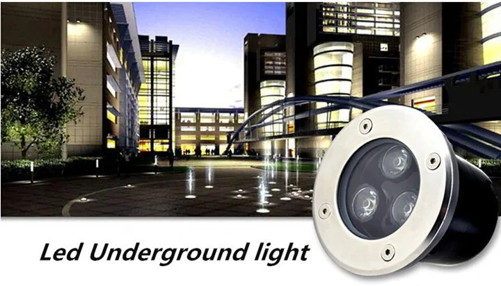 Conduzida à Prova Iluminação do Jardim Lâmpada ao ar Conduziu a Luz do Ponto Luz de Assoalho Subterrânea Dwaterproof Água 1led Recesso Quadrado Livre Luz 1w 2 Luzes e Iluminação