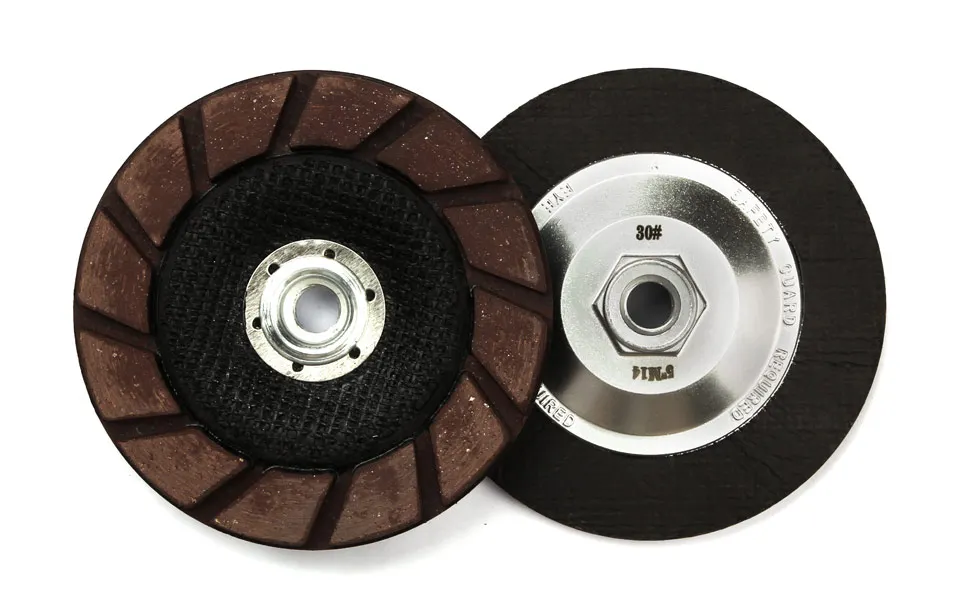 Z-LION 5 дюймов Алмазная керамическая Бонд чашка колесо для шлифовки кромок бетон край сухой полировки чашки колеса 125 мм зернистость 30-400# M14& 5/8-11