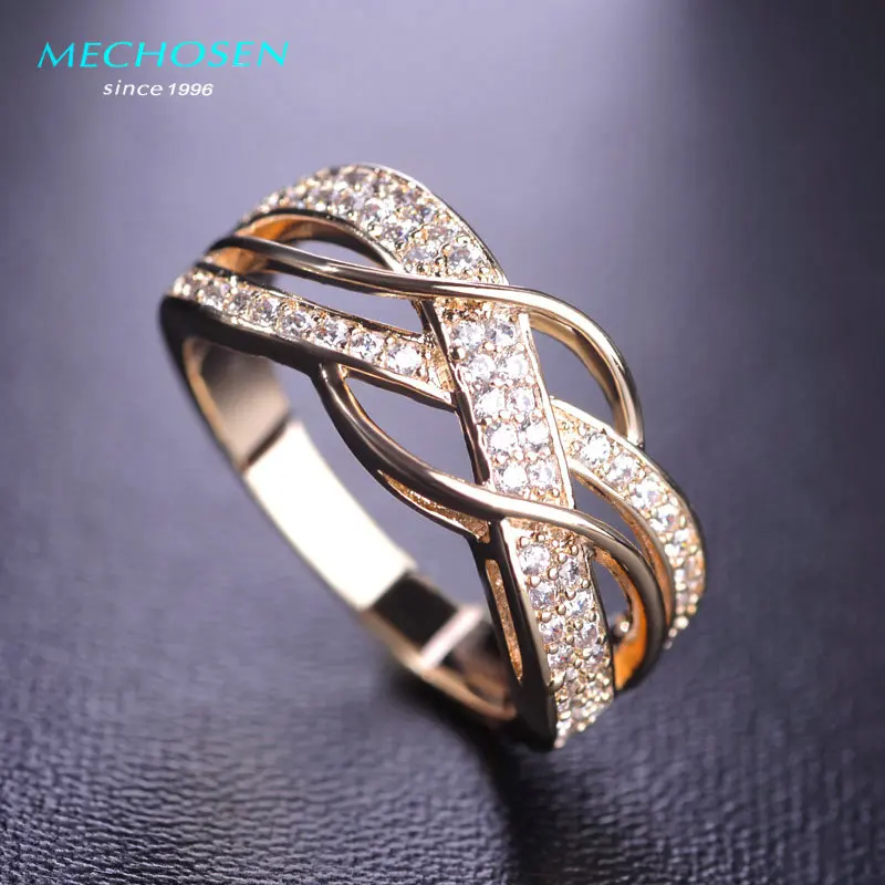 Aliexpress com Buy MECHOSEN Kawaii Pierced Classic Rings  