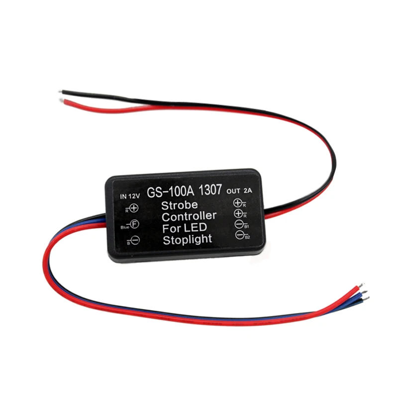 

GS-100A Newest Flash Universal Strobe Controller Flasher Module for LED Brake Stop Light Lamp 9-30v DC