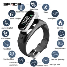 SANDA, умные часы, гарнитура, мужские, Bluetooth, беспроводная гарнитура, для девушек, кровяное давление, пульсометр, умные часы с браслетом sp