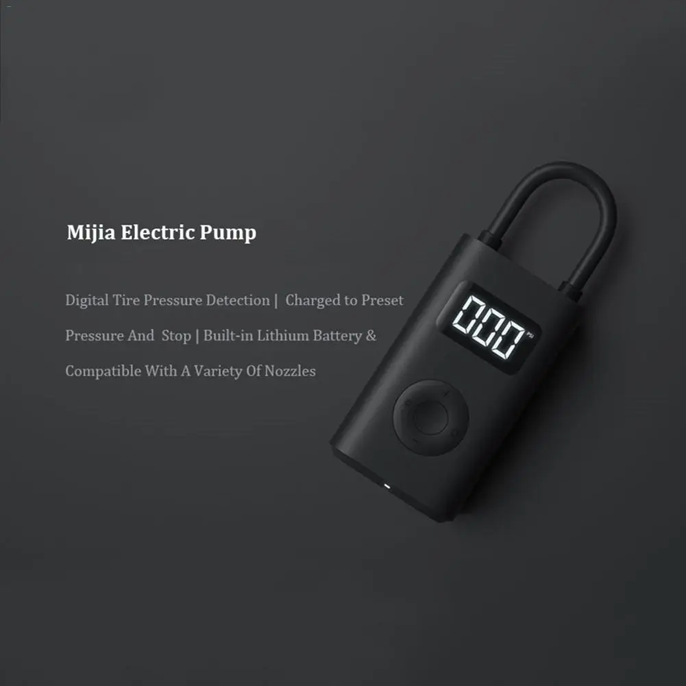 

Portable Smart Digital Tire Pressure Detection Electric Inflator Pump For Xiaomi Mijia Bike Motorcycle Car Football
