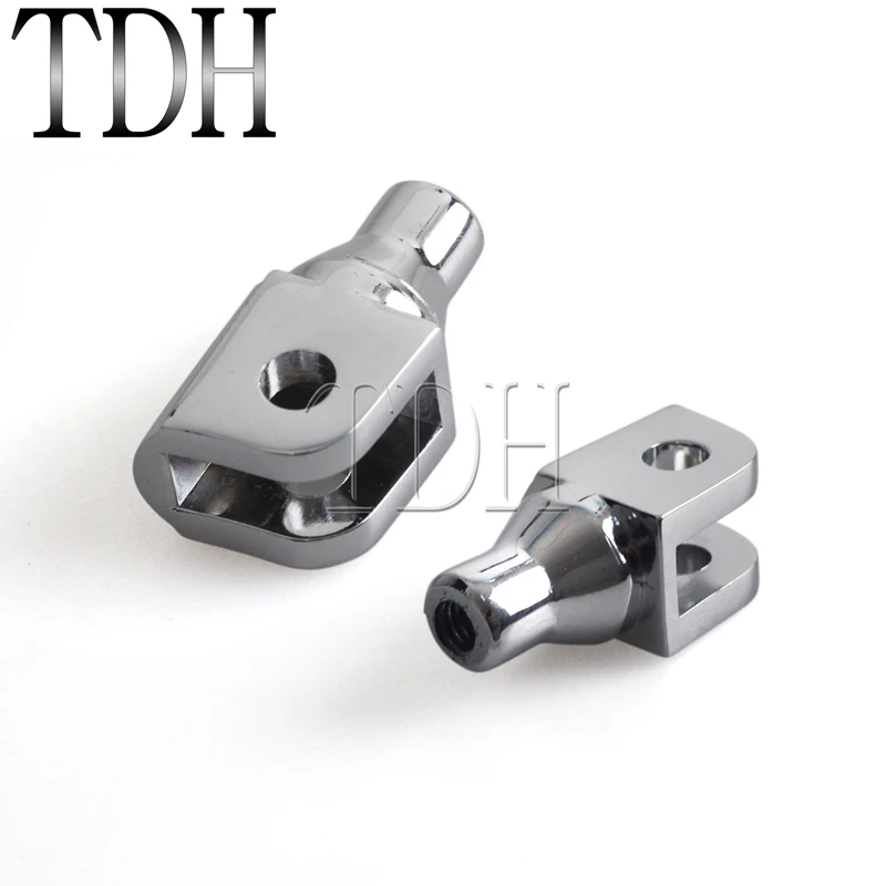 

1 Pair Motorcycle Chrome Footpeg Adjuster Footrest Adapter For Honda GL1800 Suzuki Boulevard M50 M90 M109R Volusia 800