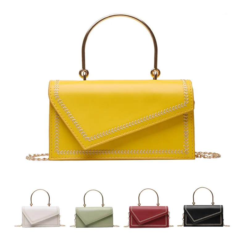 

JG Simple New Women Leather Mini Handbag Shoulder Bag Temperament Messenger Crossbody Bags Flap Fashion Girls Party Clutch Bags