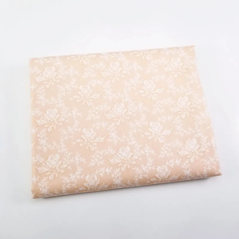 

Yellow Floral Printing Cotton Twill Woven Fabric 100% Pure Cotton Fat Quarters Material For Home Textile Decoration Wall Cover