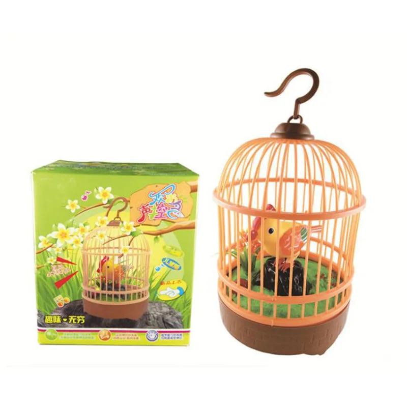 New Sound Activated Chirm Wiggly Hanging Heartful Electronic Bird In