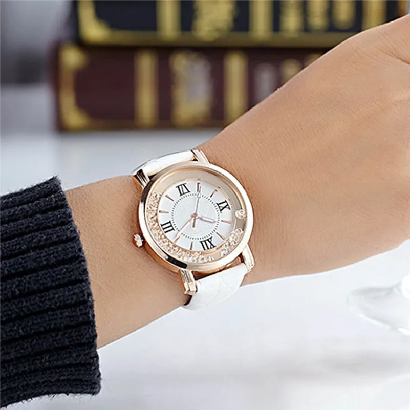 Fashion Women watch Diamonds Leter Band Analog Quartz Vogue Watches Wrist Watch Relogio Feminino #2AP28 (3)