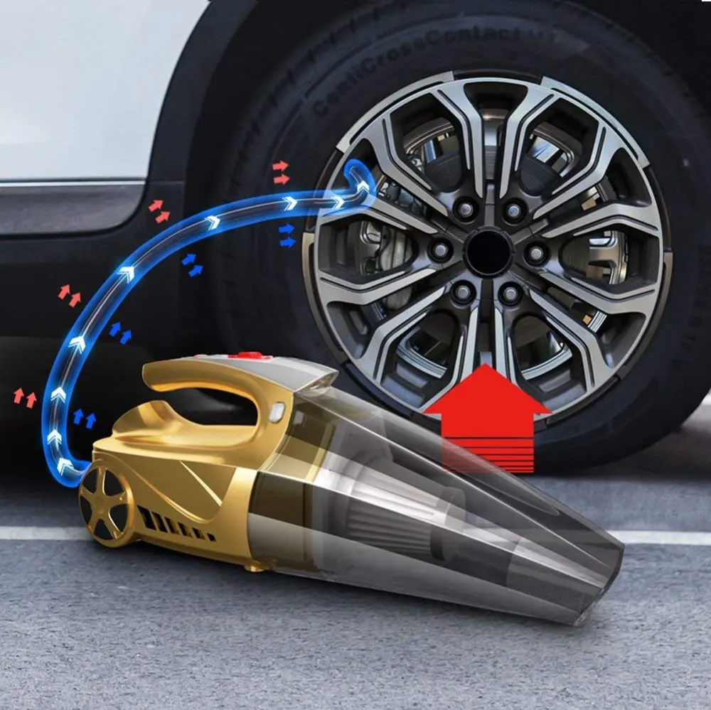 DC12V Мокрый Сухой Портативный 4 в 1 Multi Функция автомобильный пылесос с hepa фильтр