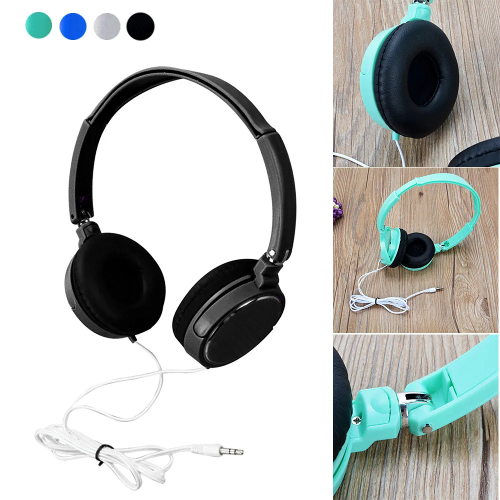 

Computer Earphones With Microphone Active Headphones Noise Cancelling 3.5MM Wired Connector On Ear Foldable Stereo Headset K620