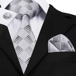 SN-355 обычный размер галстук 8,5 см широкий галстук + Карманный платок + набор запонок для красивых деловых свадебных вечеринок Бесплатная
