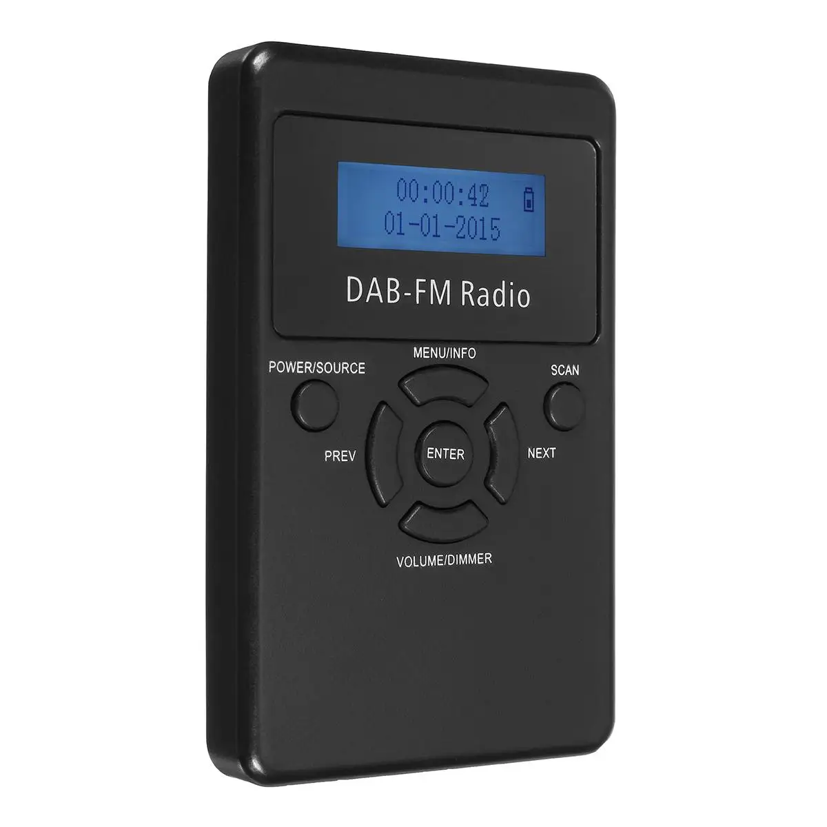 

LEORY Portable Mini DAB Frequency Modulation Bands Radios Digital LED Display FM Radio Receiver Signal Processing With Earphone
