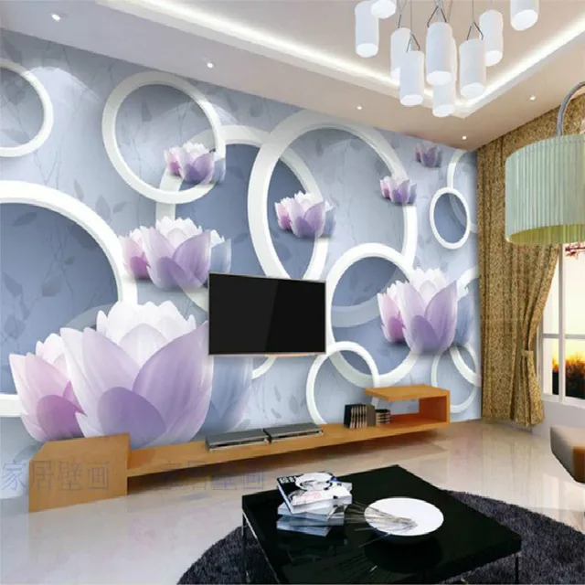 Naadloze mooie bloemen custom mural behang slaapkamer moderne ... Naadloze mooie bloemen custom mural behang slaapkamer moderne ...