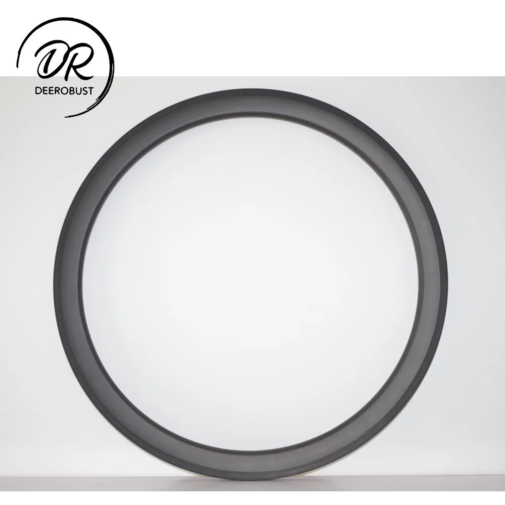 

700c 45mm Deep 25mm wide UD Matte Carbon Clincher Road Bicycle Rims Bike Rim Wheel Basalt Brake Surface 16 18 20 21 24 28 holes