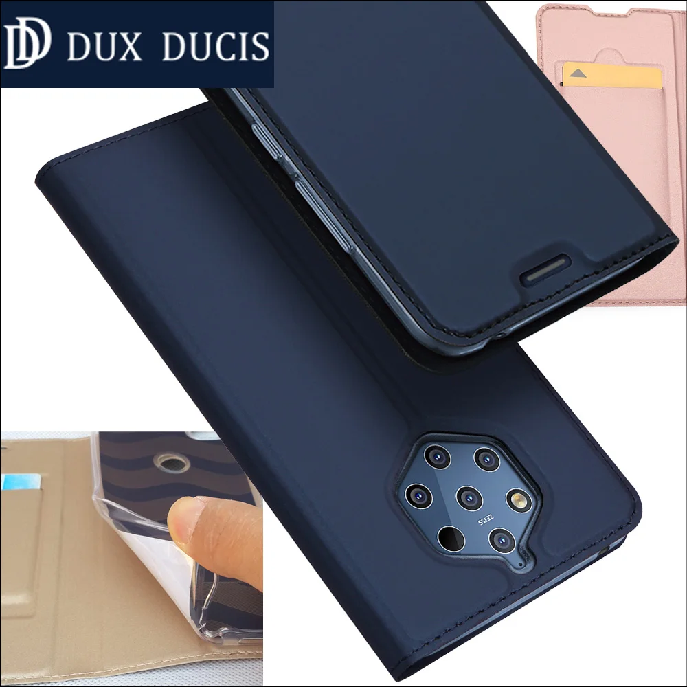 

Original DUX DUCIS Case For Nokia 9 PureView Book Flip Leather Wallet Coque Cover
