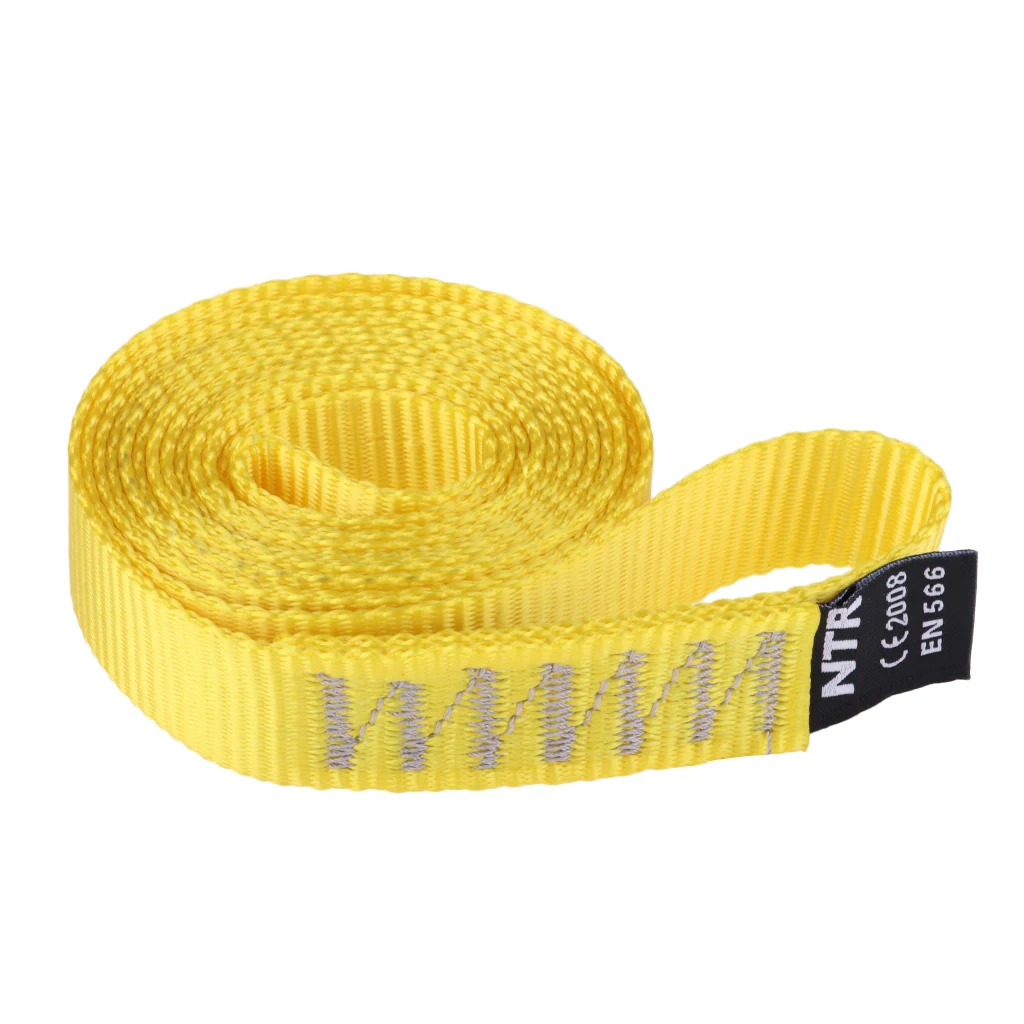 2pcs 23mm Nylon Sling Runner 35kN Rock Climbing Loop Lightweight Durable Descending Webbing Strap