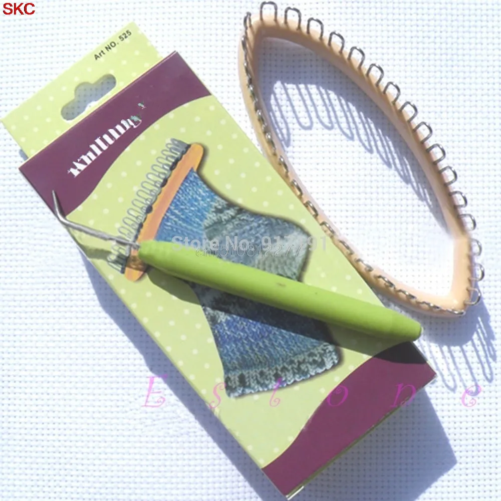 

DIY Knitting Loom Craft Tool For Socks LegWarmers Hobby Kit 5.5"x2.2" 32 Peg #H0VH#